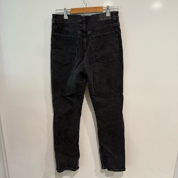 Madewell The '90s Straight Jean Black Denim Jeans - Picture 12 of 14